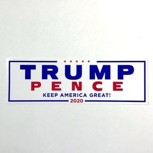 Trump Pence Bumper Sticker Keep America Great 2020 President Campaign Election